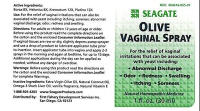 Label (Olive Vaginal Spray Full Image)